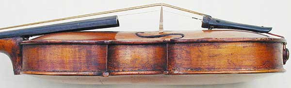 Dancemaster Violin - Pochette Baroque, side detail