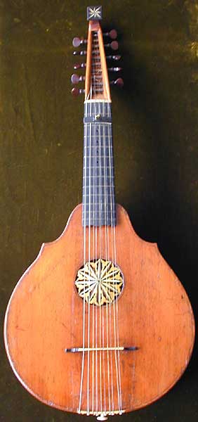 Early Musical Instruments, antique English Cittern by Longman