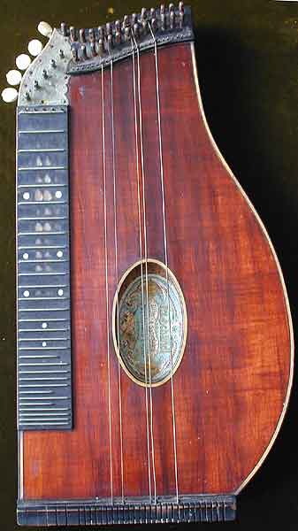 Early Musical Instruments, antique Konzert Zither or Concert Cittern by Frz. Schandl