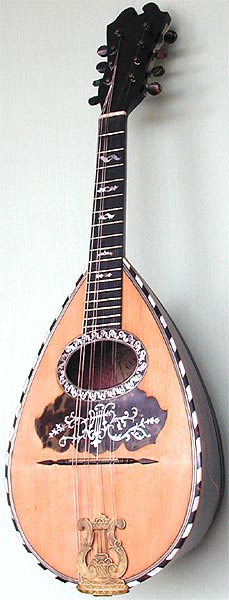 Early Musical Instruments, antique Mandolin by Gennaro Lingetti
