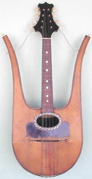 Early Musical Instruments, antique Lyra Mandolin by Fratelli Nicola e Raffaele Calace