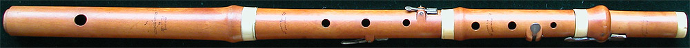 Early Musical Instruments, antique boxwood Flute by Gerock & Wolf