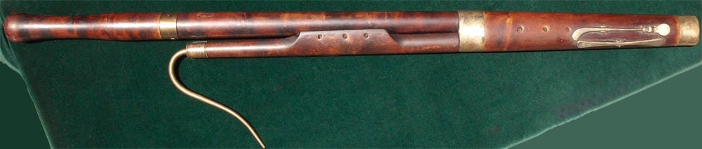 Early Musical Instruments, antique Bassoon by W. Milhouse