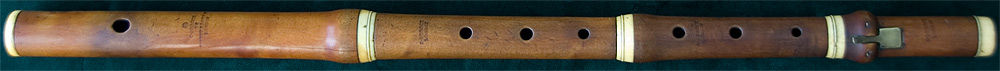 Early Musical Instruments, antique boxwood Flute by Christopher Gerock