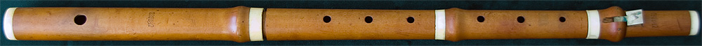 Early Musical Instruments, antique boxwood Flute by Pietro Grassi Florio