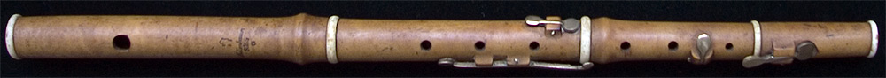 Early Musical Instruments, antique boxwood Flute by Johannes Mollenhauer