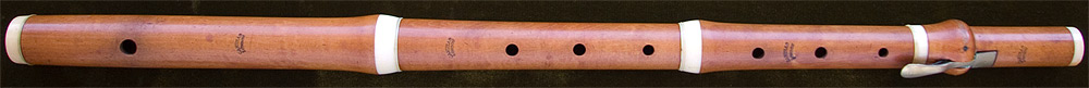Early Musical Instruments, antique boxwood Flute by Cahusac