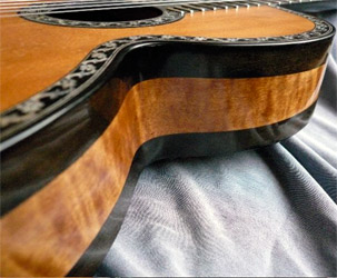 Early Musical Instruments part of the Bruderlin Collection, antique Romantic Guitar by Fabricatore 1834