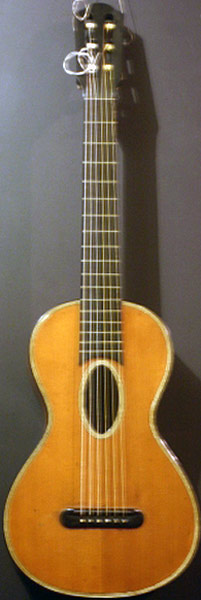 Early Musical Instruments part of the Bruderlin Collection, antique Romantic Guitar by Etienne Laprevotte 1844