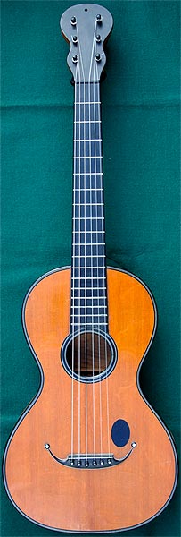 Early Musical Instruments part of the Bruderlin Collection, antique Romantic Guitar by Marcard around 1830