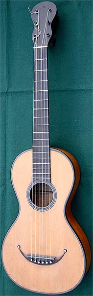 Early Musical Instruments part of the Bruderlin Collection, antique Romantic Guitar by Mast around 1830