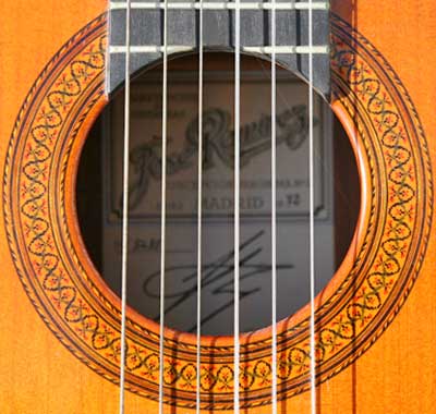 Early Musical Instruments, Classical Guitar by Jos Ramirez dated 1972