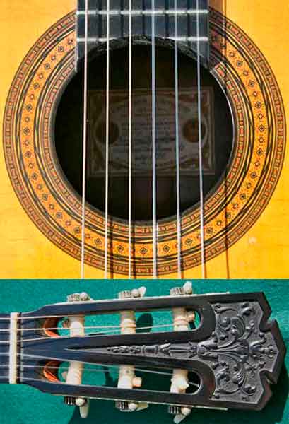 Early Musical Instruments, Classical Guitar by Francisco Simplicio dated 1931