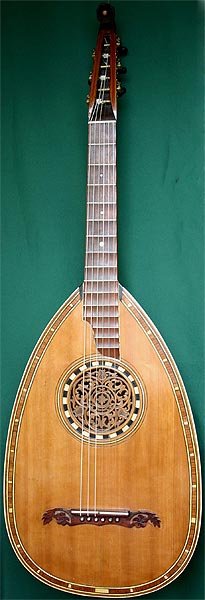 Early Musical Instruments part of the Bruderlin Collection, antique Lute Guitar by Anonymous 1920s