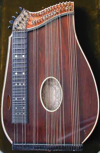 Early Musical Instruments, antique Konzertzither, Concert Cittern by Franz Halbmeier