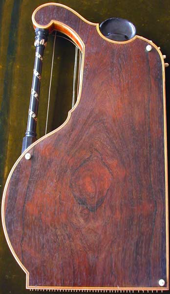 Early Musical Instruments, antique Konzertharfenzither, Concert Harp Cittern by Franz Schwarzer