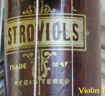 Stroviols Violin # 1, maker