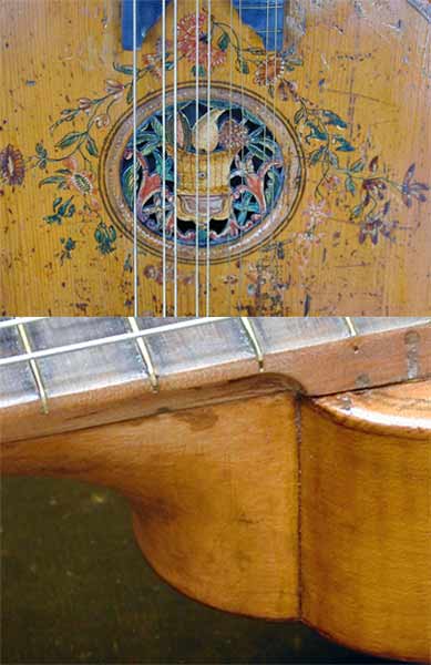 Early Musical Instruments, antique English Cittern by C. Mason