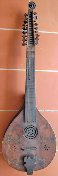 Early Musical Instruments, antique Halszither or Neck Cittern by Iohan Vlrich