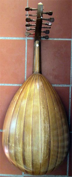 Early Musical Instruments, antique Oud by a Syrian Maker dated 1925-26