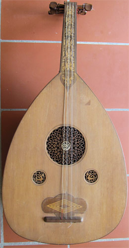 Early Musical Instruments part of the Bruderlin Collection, antique Oud by a Syrian Maker dated 1925-26
