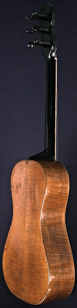 Early Musical Instruments part of the Bruderlin Collection, antique Romantic Guitar by Philippus Guarmandi dated 1804