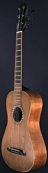 Early Musical Instruments part of the Bruderlin Collection, antique Romantic Guitar by Philippus Guarmandi dated 1804
