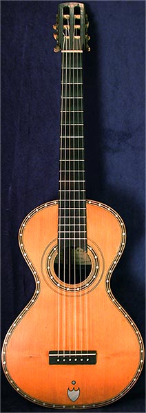 Early Musical Instruments part of the Bruderlin Collection, antique Romantic Guitar by George & Manby around 1840