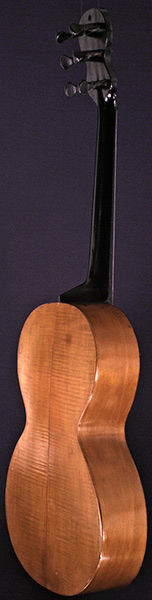 Early Musical Instruments part of the Bruderlin Collection, antique Romantic Guitar by Maret ain dated 1848