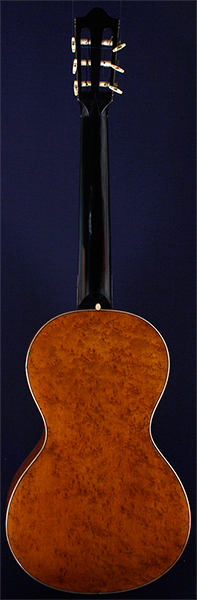 Early Musical Instruments part of the Bruderlin Collection, antique Romantic Guitar by Petit Jean, L'Ain from the 1830s