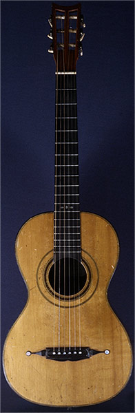 Early Musical Instruments part of the Bruderlin Collection, antique Romantic Guitar by G. L. Panormo dated 1864