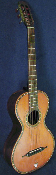 Early Musical Instruments part of the Bruderlin Collection, antique French Romantic Guitar Attributed to George Manby around 1850