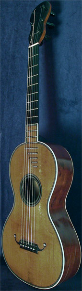 Early Musical Instruments part of the Bruderlin Collection, antique Romantic Guitar by Blehee Mangin 1820s