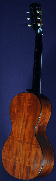 Early Musical Instruments part of the Bruderlin Collection, antique Romantic Guitar by Rene Lacote 1825