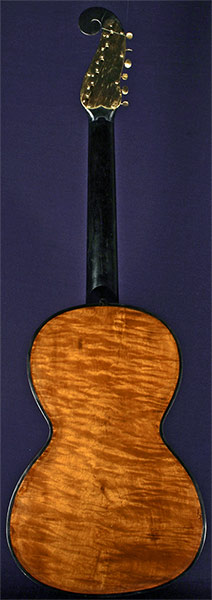 Early Musical Instruments part of the Bruderlin Collection, antique Romantic Guitar by Gennaro Fabricatore dated 1834