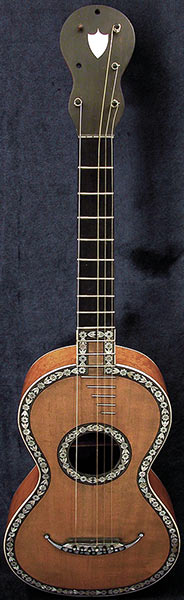 Early Musical Instruments part of the Bruderlin Collection, antique Romantic Guitar by Petit Jean around 1820