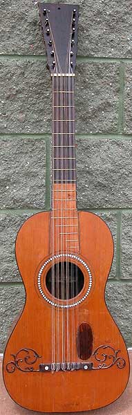 Early Musical Instruments part of the Bruderlin Collection, antique baroque Guitar by Juan Pages