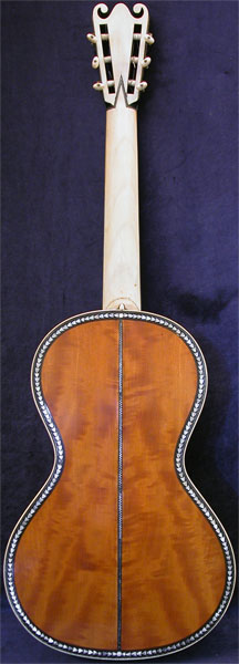 Early Musical Instruments part of the Bruderlin Collection, antique Romantic Guitar by Canga dated 1812