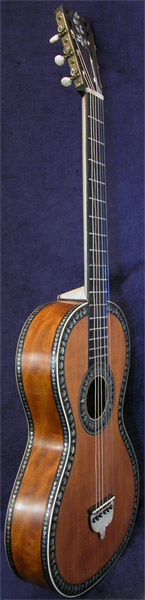 Early Musical Instruments part of the Bruderlin Collection, antique Romantic Guitar by Canga dated 1812