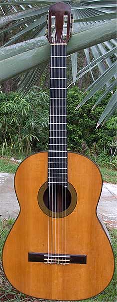 Early Musical Instruments, Classical Guitar by Conde Hermanos dated 1956