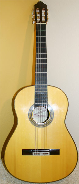 Early Musical Instruments, Classical Guitar by Valeriano Bernal dated 1999