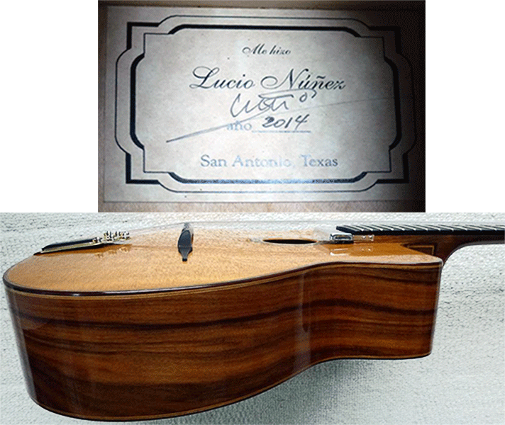 Early Musical Instruments, Classical Guitar by Lucio Núñez - Django Jazz model